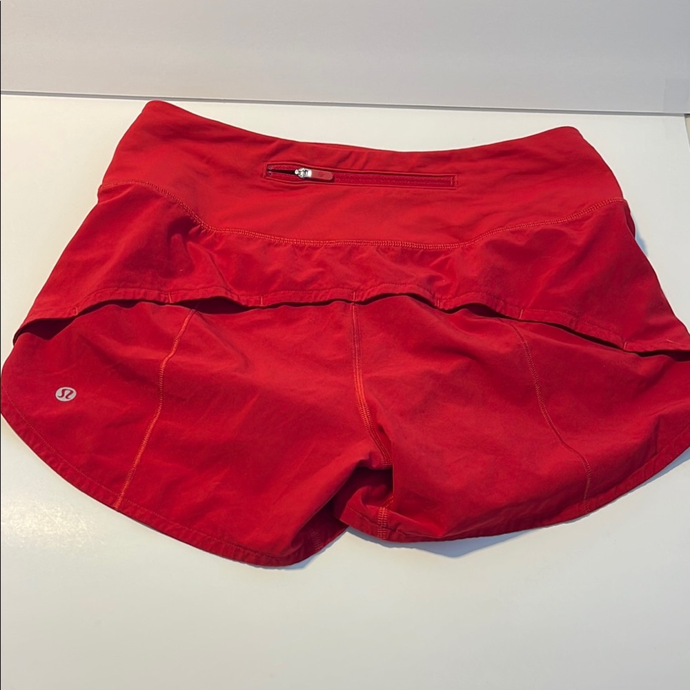 Lululemon Athletica Red Athletic Shorts for Dynamic Movement